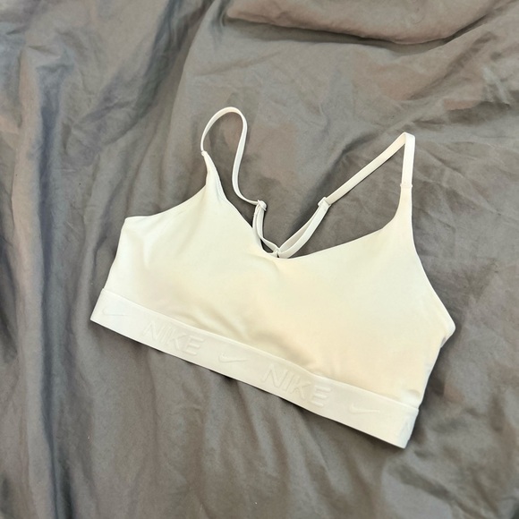 Nike Indy Dri-FIT White Sports Top - Picture 1 of 5